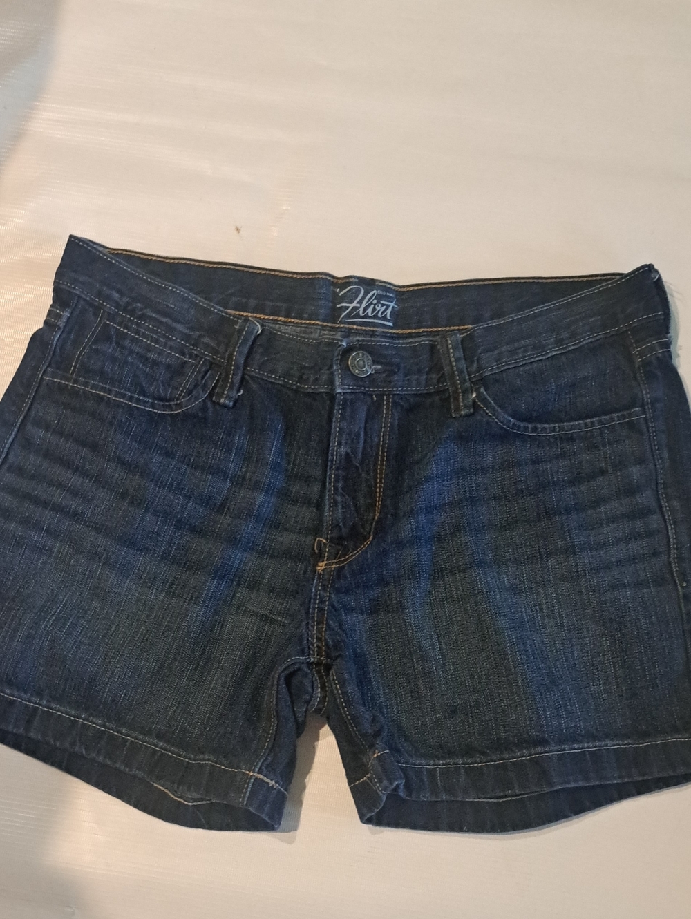 The Flirt Dark Blue Denim Jean Shorts